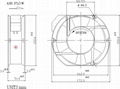 (MF17251HB) 150mm mini axial fan 3