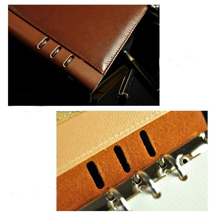 Custom High Quality Imitation Leather Cover Notebook 4