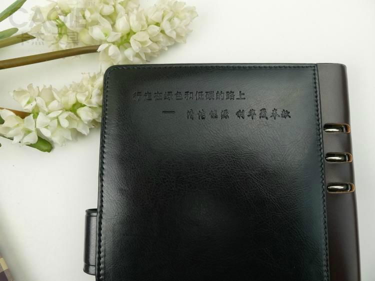 Custom High Quality Imitation Leather Cover Notebook 5
