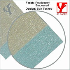 Pearl embossed paper of skin texture