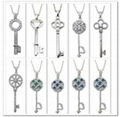 silver key pendants 2