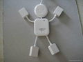 Human Shape USB Hub 1.1/2.0 with 4 Port