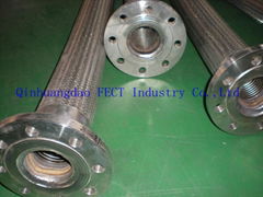flanged joint stainless steel flexible hose 