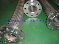 flanged joint stainless steel flexible hose