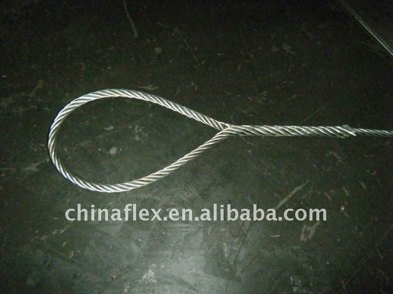 galvanized steel spliced press wire rope sling  2