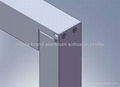 Aluminum profile for solar frame