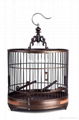 Vintage Chinese Rosewood Bird Cage 1