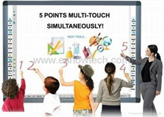 Multi-user infrared interactive whiteboard 