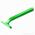 Charming yellow twin blade razor for