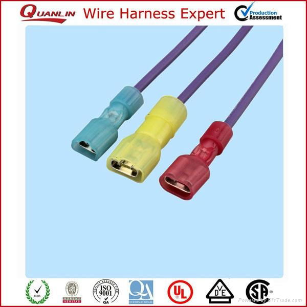 faston terminal wire harness 