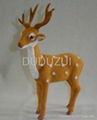 Artificial Fur Deer Christmas Decoration