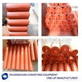 Rubber friction conveyor roller or idler