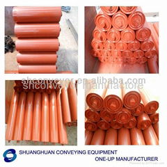 Rubber friction conveyor roller or idler for saltworks from China suppliers  