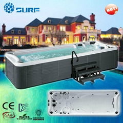 5.8m luxury outdoor swimming pool and whirlpool hot tub spa