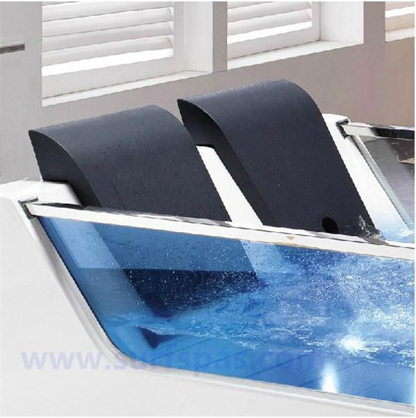 Luxury sexy indoor 2 person acrylic massage whirlpool bathtub  3