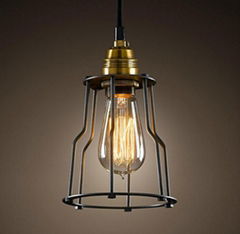 Pendant Vintage Lamp Restoration And Hardware Lighting Cage Filament 