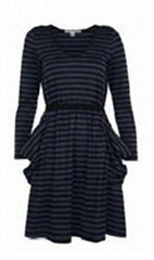 ladies spring/autumm knit long sleeve dress 