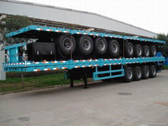 flatbed container semi-trailer  