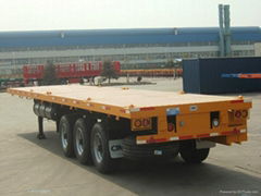 flatbed container semi trailer  