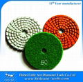 100mm Diamenter Contoure Diamond Floor Polishing Pads for Hand Grinder 