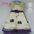 Summer new han edition children's clothing flower belt girls princess skirt  3