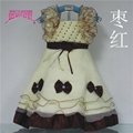 Summer new han edition children's clothing flower belt girls princess skirt  5