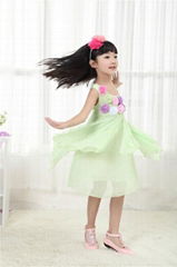 Children's wear chiffon dress of the girls 