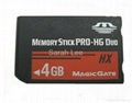 Free Shipping 4GB Memory Sticker Card Ms Pro-HG Duo 4G For PSP Game Player Cell  2