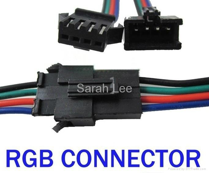4 PIN Male and Female RGB connector Wire Cable For 3528 5050 SMD LED S