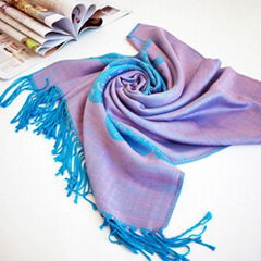 Women Rayon Jacquard Scarf