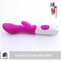 Strong waterproof G-spot vibrating women long vibrators for sex product 