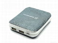 Leather cover mobile phone power bank 12000mah for samsung galaxy s2 2