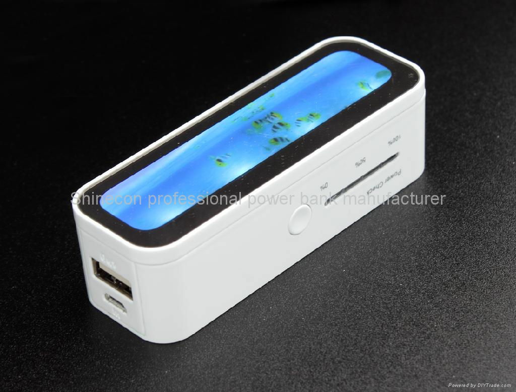 Newly developed backlight power bank 2200mah with magic mirror face 4