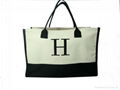 Monogram canvas tote