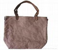 jumbo canvas tote bag with leather handle for Europe