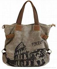 handle tote bag made of heavy canvas