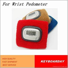 Fitness colored LCD display digital calorie wristband pedometer