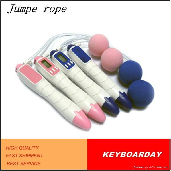 Wireless digital skipping speed jump rope with ball on the end