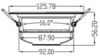 4 inches LED downlight 6W 8W, SMD downlight with pure aluminum 4