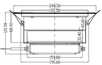 8 inches LED downlight COB 20W 25W 30W 35W, LED recessed down light 4