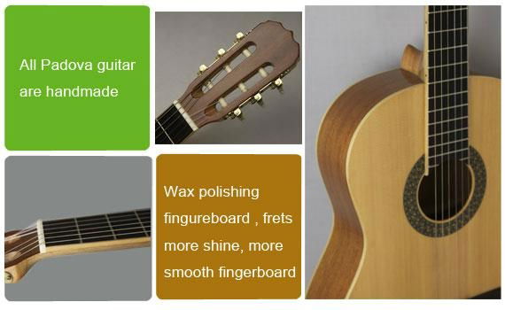 China Solid Spruce Classical Electric Guitar    2