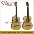 China Solid Spruce Classical Electric Guitar    5
