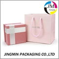 Luxury paper jewelry boxes with velvet 1