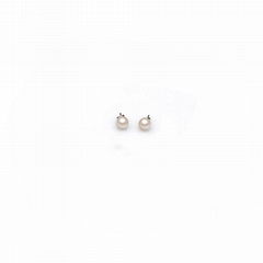 Freshwater gaultheria S925 silver earrings