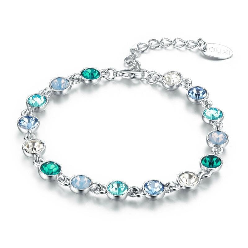  Alloy Bracelet Jewelry Main Stone Blue