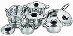 12pcs Wide Edge Cookware set