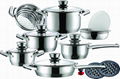 16pcs Wide Edge cookware set