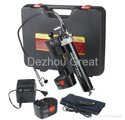 Cordless power tools 18V battery grease gun with 2 batteries