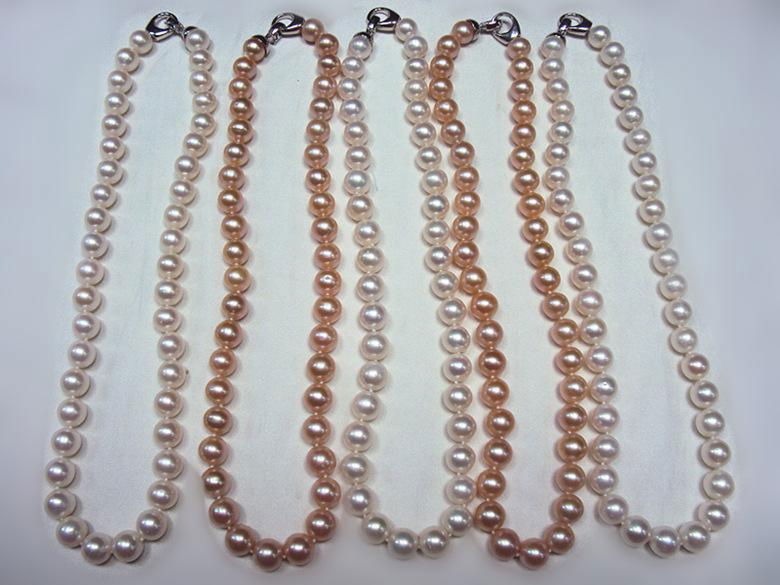 AAA size8~9mm fresh water Pearl Necklace 5