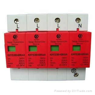 380V 60KA three phase lightning protection(remote signal for your choice)